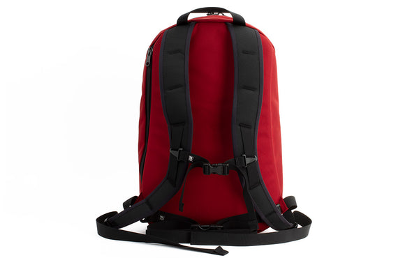 A reverse shot of the Luminary 15 in Mars Red 525 Ballistic.